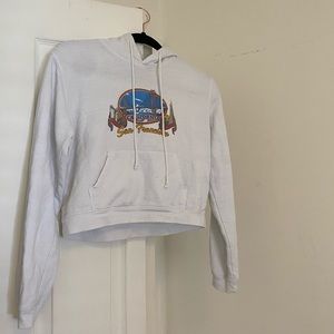 John Galt cropped hoodie